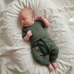 KAZUM 2 cz komplet body+spodnie 56-86 khaki