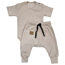 KAZUM 2 cz komplet body+spodnie 56-86 beige latte