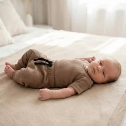 KAZUM 2 cz komplet body+spodnie 56-86 chocolate