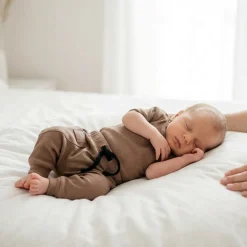 KAZUM 2 cz komplet body+spodnie 56-86 chocolate