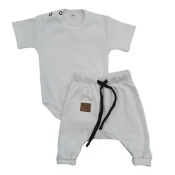 KAZUM 2 cz komplet body+spodnie 56-86 ivory
