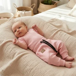 KAZUM 2 cz komplet body+spodnie 56-86 pinky glow