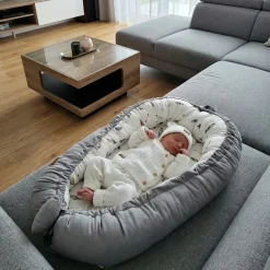 KAZUM 3 cz komplet włóczkowy rosnący z dzieckiem - sweterek, spodnie i czapka 56-86 coconut