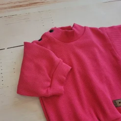 KAZUM 3 cz Prążkowany komplet bluza+spodnie+czapka 56-86 raspberry
