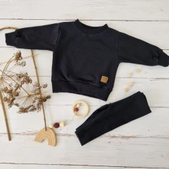 KAZUM Dres bluza oversize + legginsy prążek black ostatnia sztuka 56