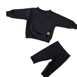KAZUM Dres bluza oversize + legginsy prążek black ostatnia sztuka 56
