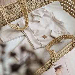 KAZUM Dres bluza oversize + legginsy prążek alabaster beige ostatnia sztuka 56