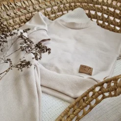 KAZUM Dres bluza oversize + legginsy prążek alabaster beige ostatnia sztuka 56