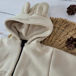 KAZUM Dres bluza + spodnie z dresówki ocieplanej 56-86 sand