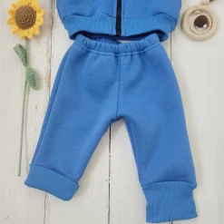 KAZUM Dres bluza + spodnie z dresówki ocieplanej 56-86 baby blue