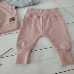 KAZUM Dres niemowlęcy sportowy bluza bejsbolówka + spodnie powder pink ostatnie sztuki 56-86