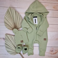 Kazum Kombinezon dresowy z odpinanym kapturem 56-86 olive green