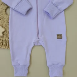 Kazum Kombinezon dresowy z odpinanym kapturem 56-86 soft lilac jasny fiolet