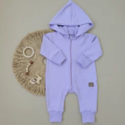 Kazum Kombinezon dresowy z odpinanym kapturem 56-86 soft lilac jasny fiolet