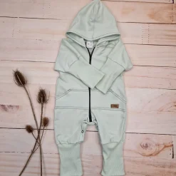 Kazum Kombinezon, pajac 56-92 wygodny bawełniany minty green