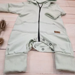 Kazum Kombinezon, pajac 56-92 wygodny bawełniany minty green