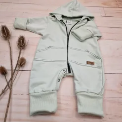Kazum Kombinezon, pajac 56-92 wygodny bawełniany minty green
