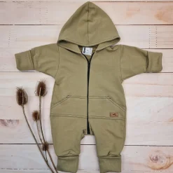 Kazum Kombinezon, pajac 56-92 wygodny bawełniany olive green