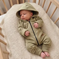 Kazum Kombinezon, pajac 56-92 wygodny bawełniany olive green