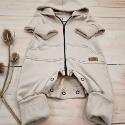 Kazum Kombinezon, pajac 56-92 wygodny bawełniany alabaster beige