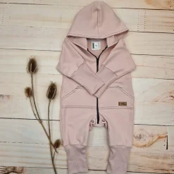 Kazum Kombinezon, pajac 56-92 wygodny bawełniany powder pink