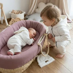 KAZUM Kombinezon z cienkiej ocieplanej dresówki bez stóp + czapka ivory 56-86