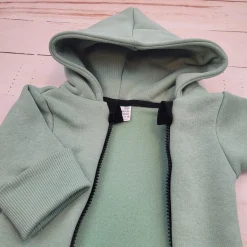 KAZUM Kombinezon z ocieplanej dresówki + czapka 56-86 gooseberry green