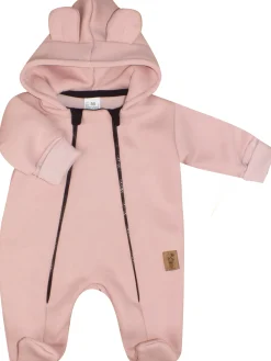 KAZUM Kombinezon z ocieplanej dresówki powder pink 56-86