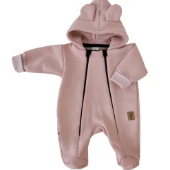 KAZUM Kombinezon z ocieplanej dresówki powder pink 56-86