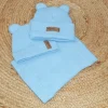 KAZUM Komin włóczkowy bawełniany baby blue