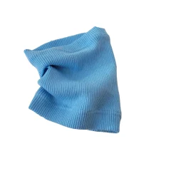KAZUM Komin włóczkowy bawełniany baby blue