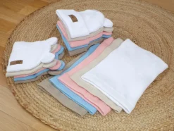 KAZUM Komin włóczkowy bawełniany baby blue