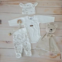 KAZUM Komplet body + półśpiochy + czapka sand land ostatnie sztuki 50, 68