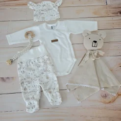 KAZUM Komplet body + półśpiochy + czapka sand land ostatnie sztuki 50, 68