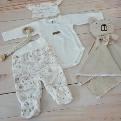 KAZUM Komplet body + półśpiochy + czapka sand land ostatnie sztuki 50, 68