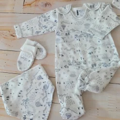 KAZUM Komplet wyprawka do szpitala 7 cz silver gray land ostatnie sztuki 50