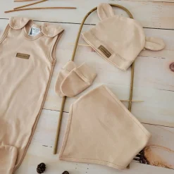 KAZUM Komplet wyprawka do szpitala 7 cz baby sandy brown bear ostatnie sztuki 50