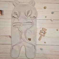 KAZUM Śpiworek, otulacz dla niemowlaka bawełniany 56/62 alabaster beige