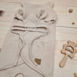 KAZUM Śpiworek, otulacz dla niemowlaka bawełniany 56/62 alabaster beige