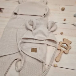 KAZUM Śpiworek, otulacz dla niemowlaka bawełniany 56/62 alabaster beige