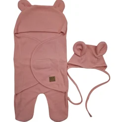 KAZUM Śpiworek, otulacz dla niemowlaka bawełniany 56/62 coral pink
