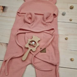 KAZUM Śpiworek, otulacz dla niemowlaka bawełniany 56/62 coral pink