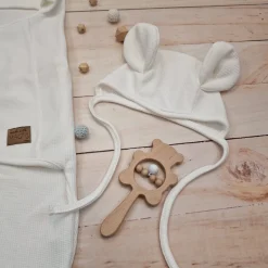 KAZUM Śpiworek, otulacz dla niemowlaka bawełniany 56/62 ivory