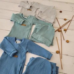 KAZUM Prążkowany komplet wyprawka 3 cz silver gray ostatnie sztuki 56, 62