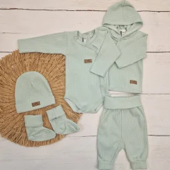 KAZUM Prążkowany komplet wyprawka 5 cz aquamarine ostatnie sztuki 50