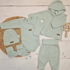 KAZUM Prążkowany komplet wyprawka 5 cz aquamarine ostatnie sztuki 50