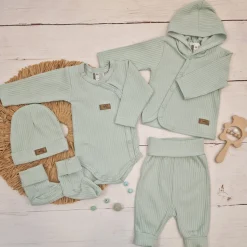 KAZUM Prążkowany komplet wyprawka 5 cz aquamarine ostatnie sztuki 50