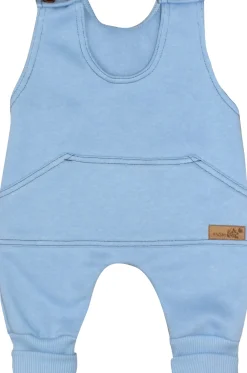 KAZUM Spodnie na szelkach z dresówki ocieplanej 56-86 baby blue