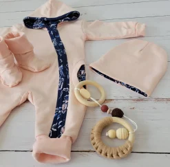 Kombinezon bawełniany+czapka+butki wiosna lato ostatnie sztuki 56, 80