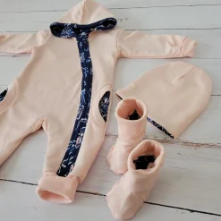 Kombinezon bawełniany+czapka+butki wiosna lato ostatnie sztuki 56, 80